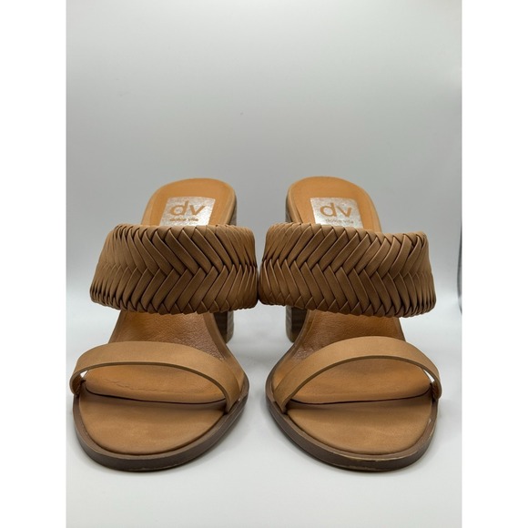 Dolce Vita Women's Bambi Tan Block-Heel Sandals Size 7 - Picture 2 of 5